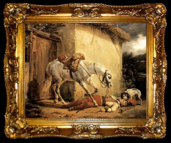 framed  Claude-joseph Vernet The Wounded Trumpeter, ta009-2